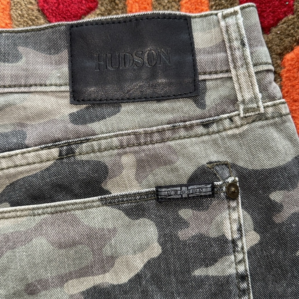 MAKE OFFER ! Hudson Jeans Urban Camouflage Men's 34x32 Byron Five Camo - Picture 8 of 11
